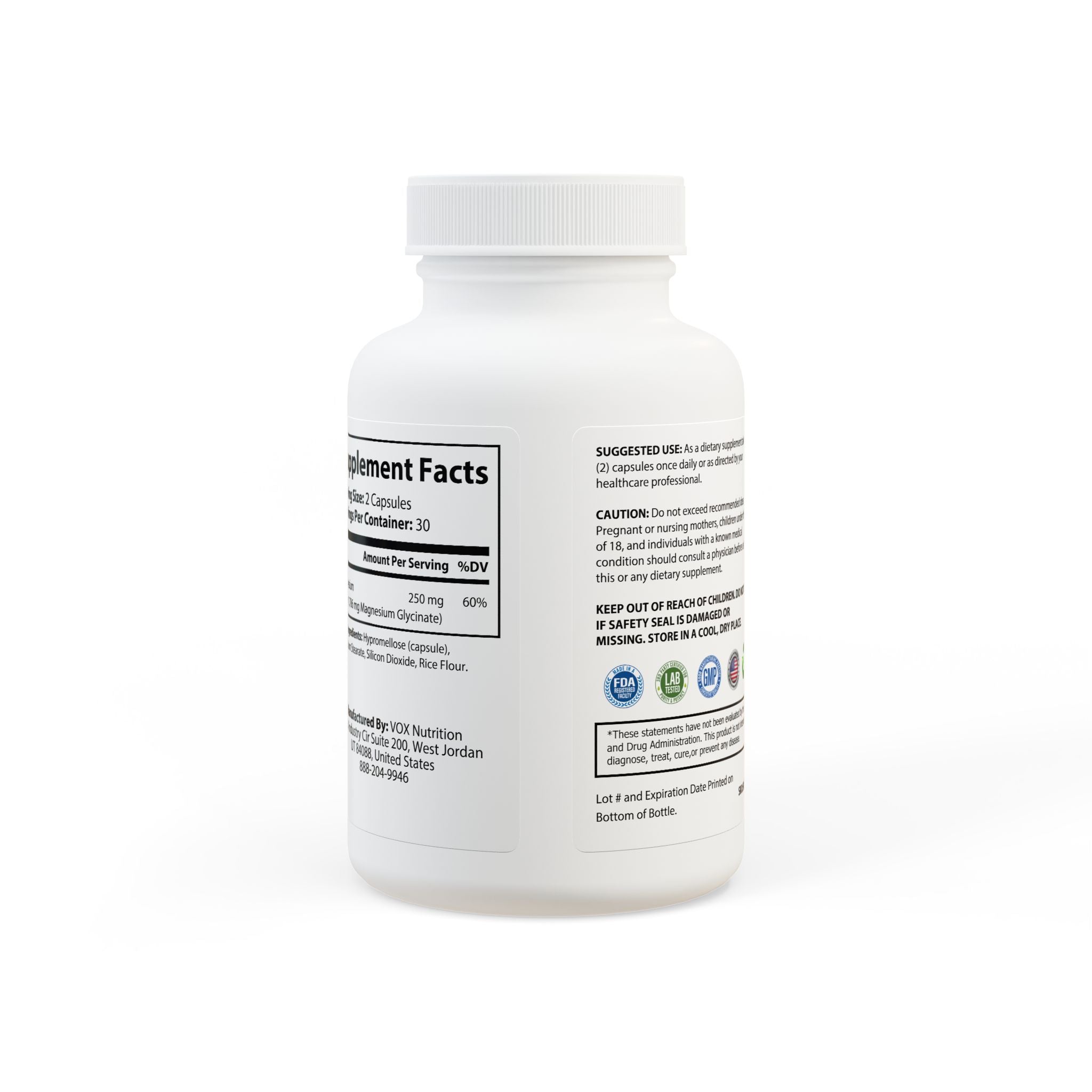 Haze Magnesium Glycinate Supplement (60 Capsules)