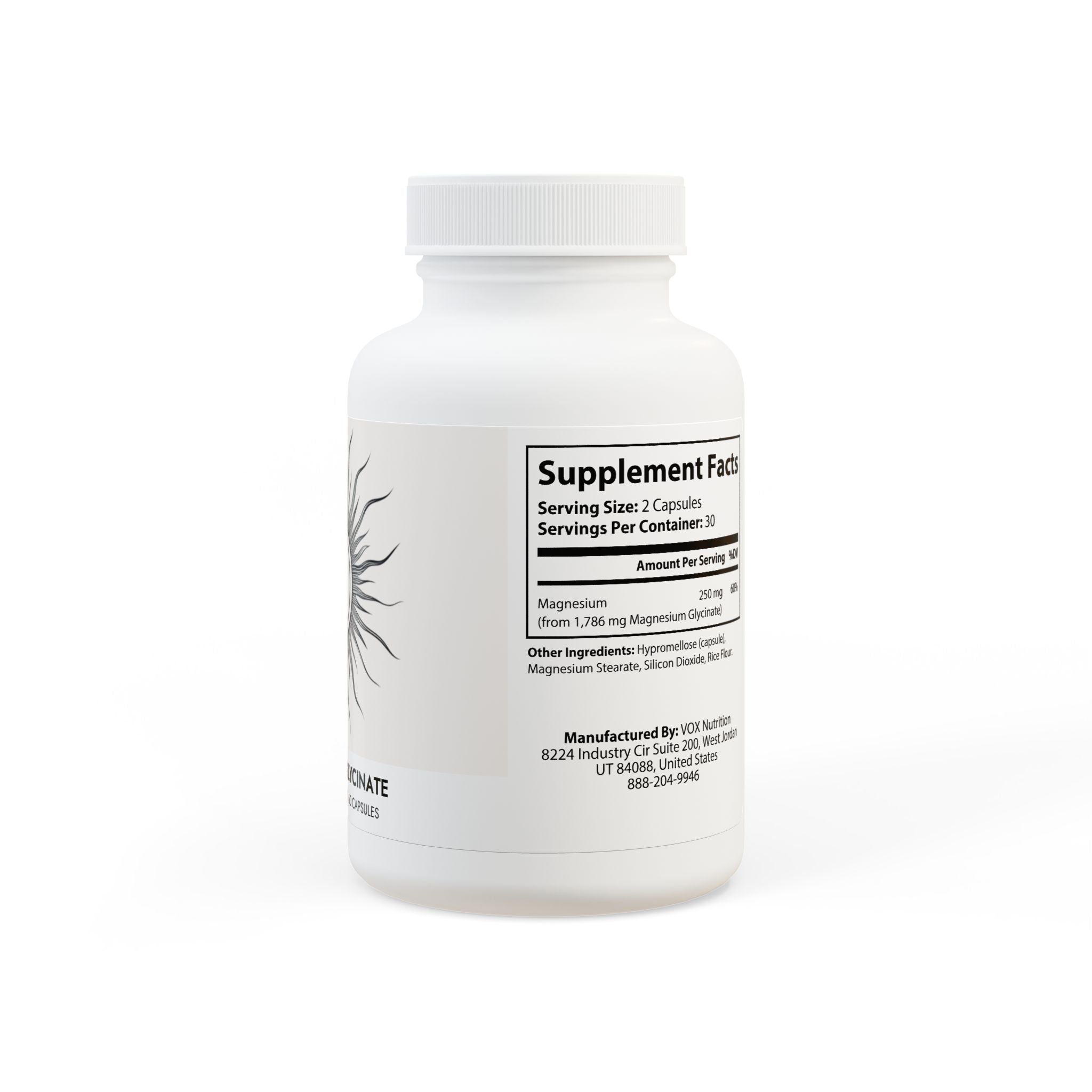 Haze Magnesium Glycinate Supplement (60 Capsules)