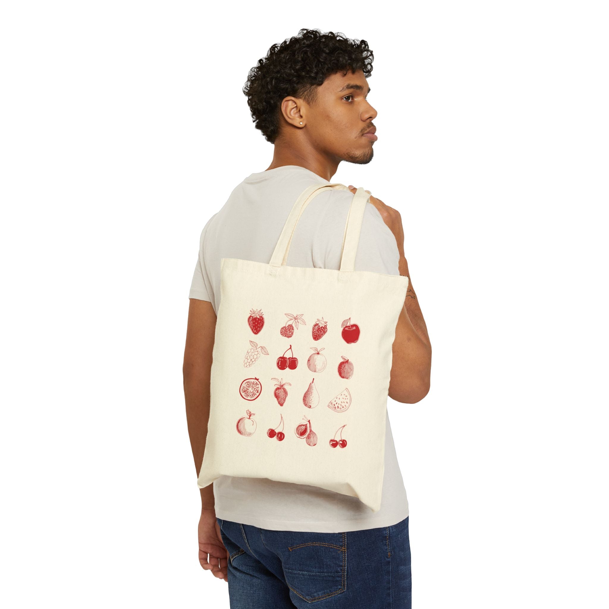Red Single Haze Tote Bag