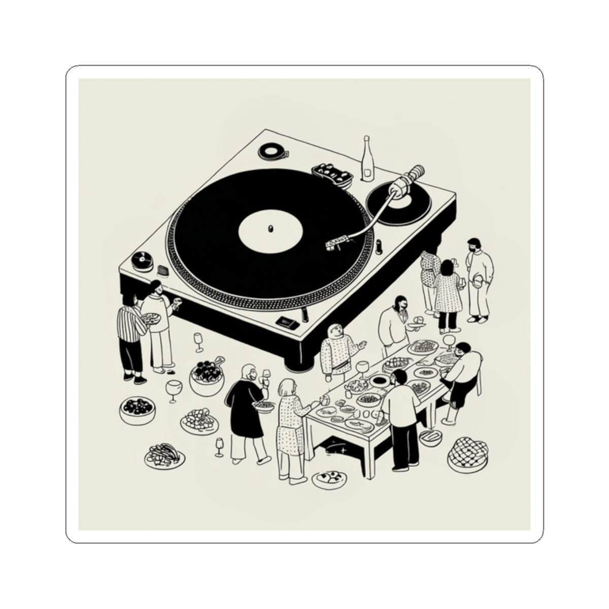 Party Up Single Haze Stickers