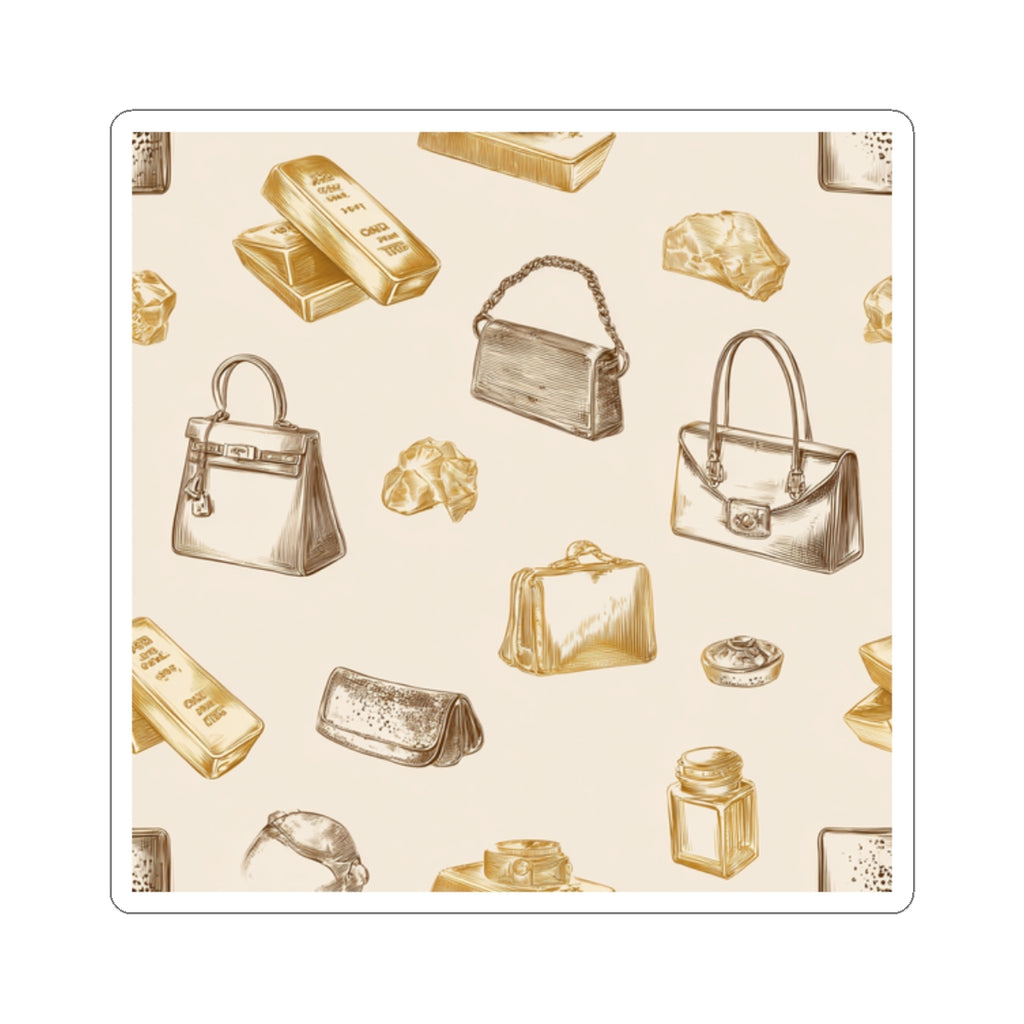 Gold Single Haze Stickers